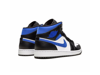 Nike Jordan 1 Mid White Black Racer Blue