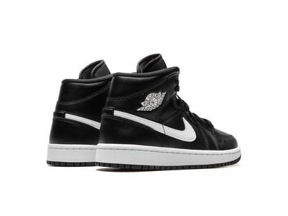 Nike Jordan 1 Mid Black White (Women's)