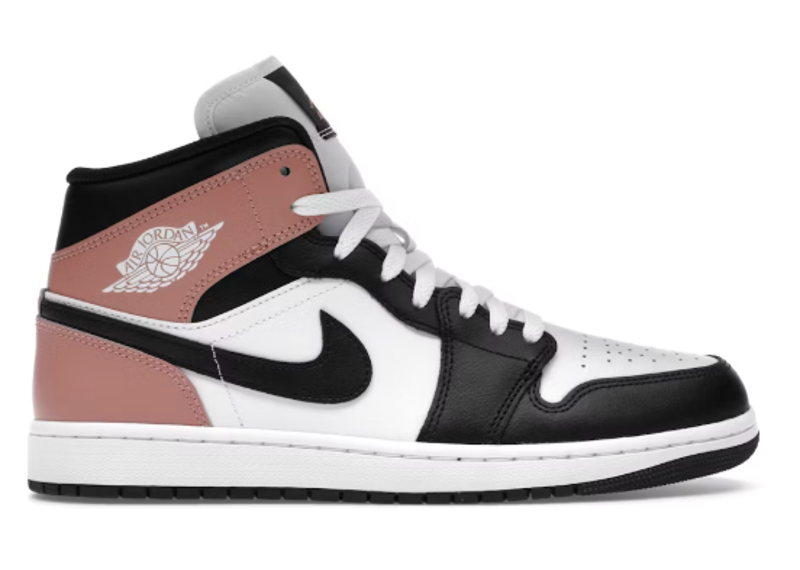 Jordan 1 Mid White Rust Pink Black