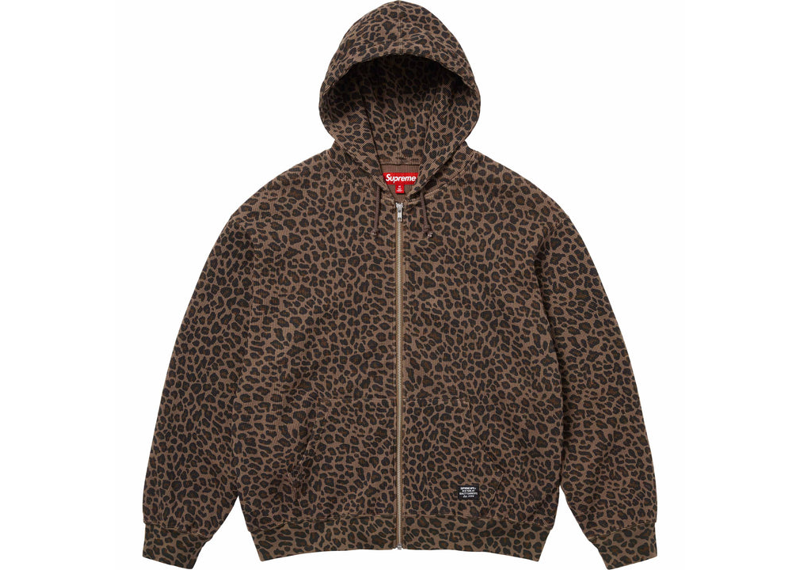 Supreme Hooded Zip Up Thermal Brown-Supreme-pikastore.cz