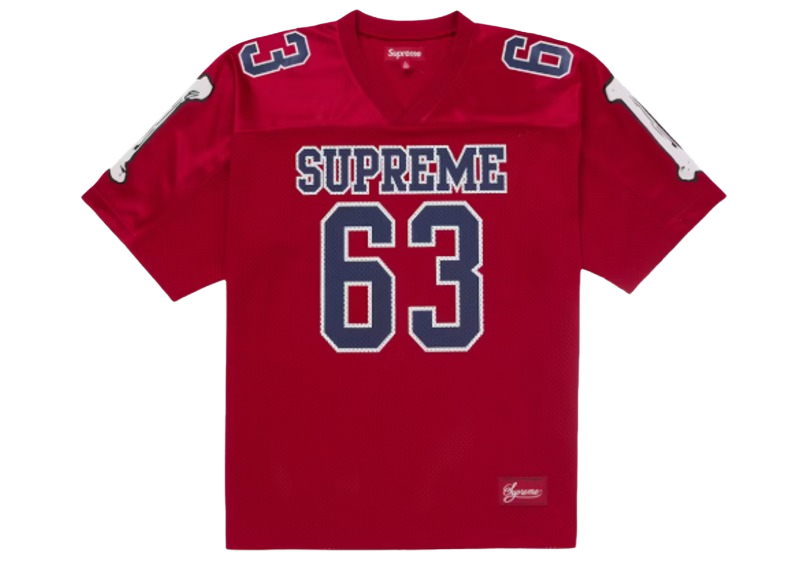Supreme Bones Football Jersey Red-Supreme-pikastore.cz