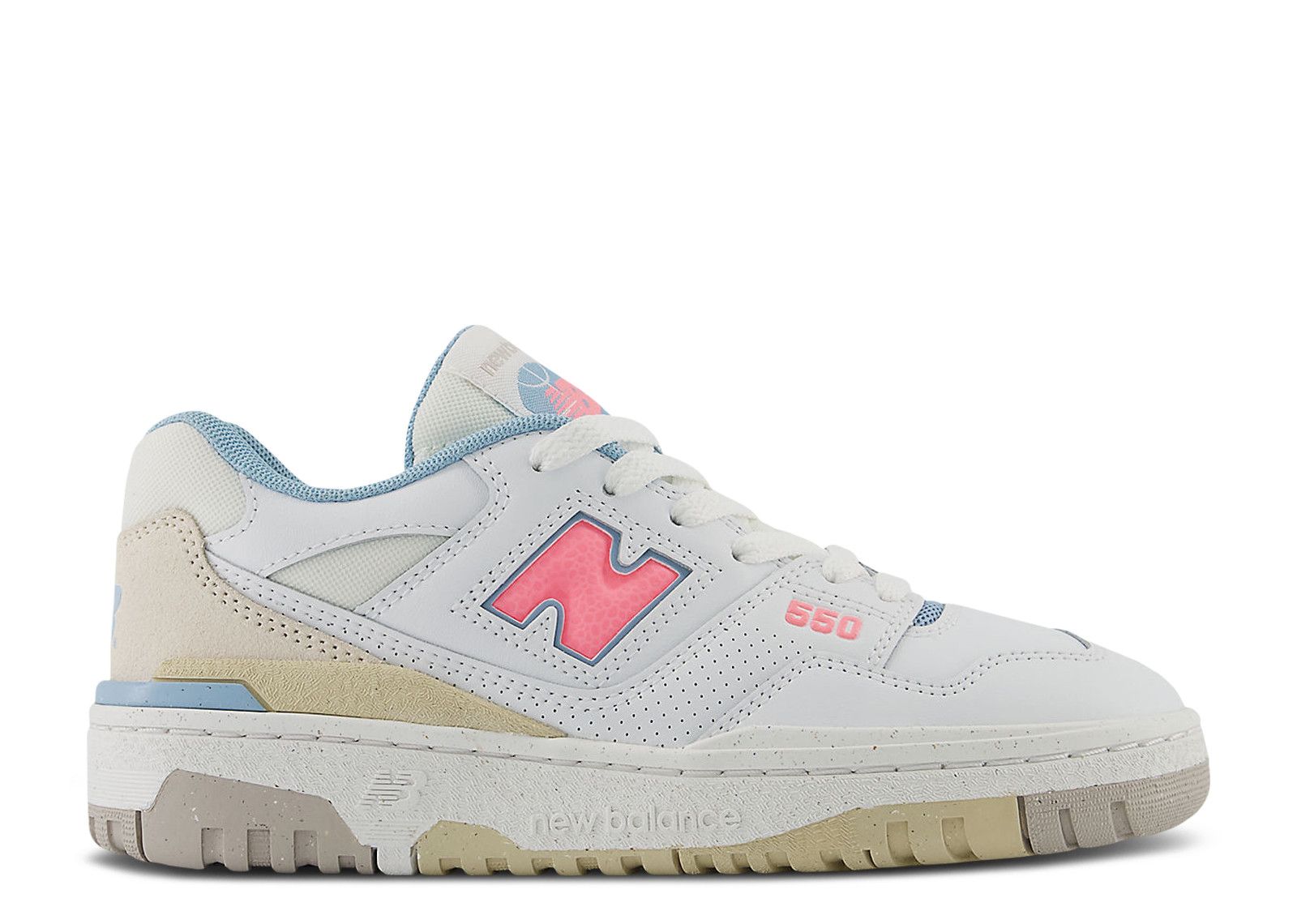 550 Big Kid White Ultra Pink Blue