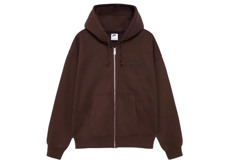 Stussy x Nike Stone Washed Fleece Zip Hoodie (FW25)