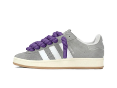 Adidas Campus 00s Grey Rope Laces Purple