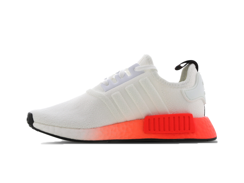 Adidas NMD R1 Cloud White Solar Red (GS)-sneakers-Adidas-pikastore.cz