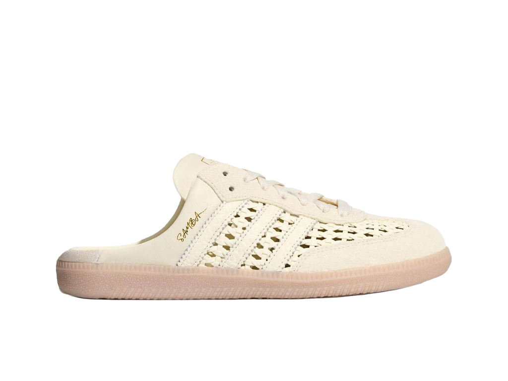 Adidas Samba Mule Woven Basketweave Cream White (Womens)-Adidas-pikastore.cz