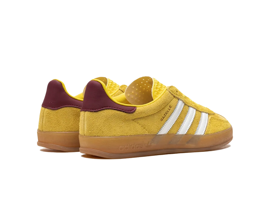 Adidas Wmns Gazelle Indoor Bright Yellow Burgundy-Adidas-pikastore.cz