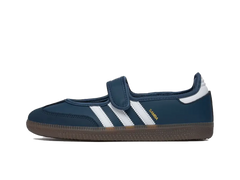 Adidas Wmns Samba Mary Jane Crew Navy White Gold Metallic