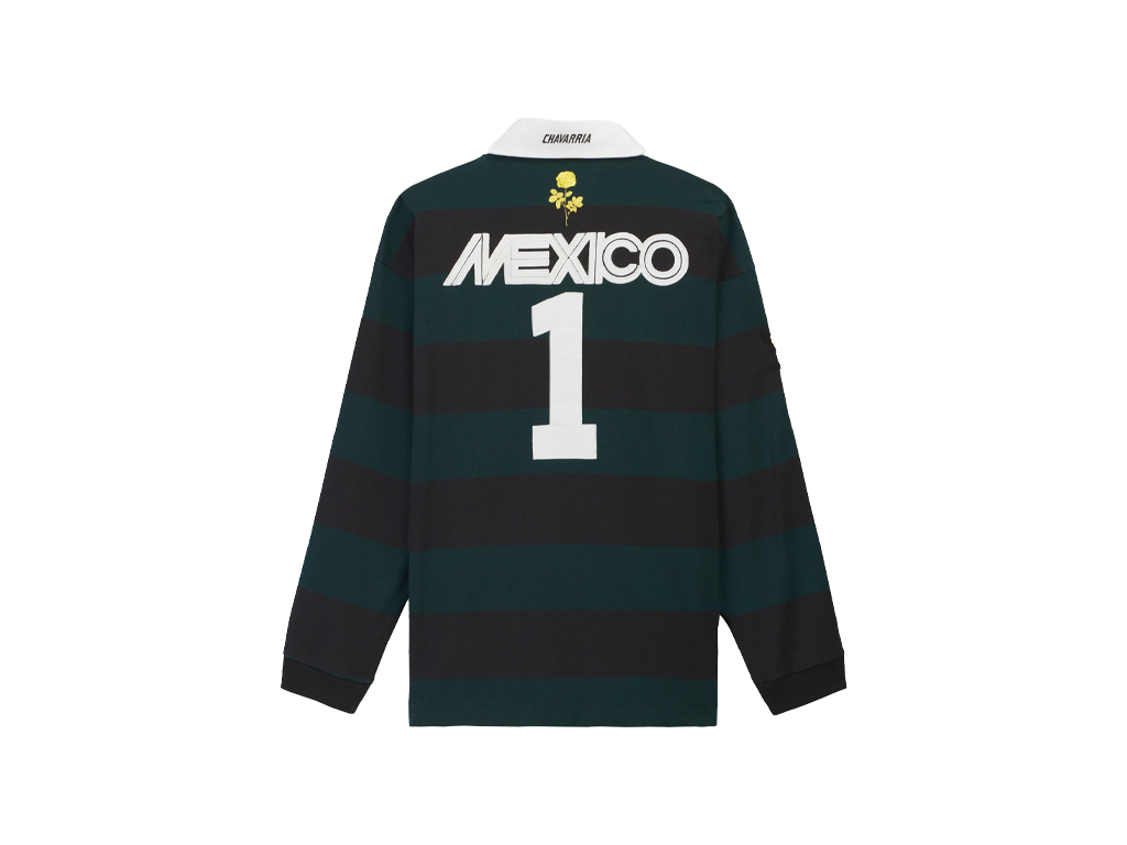 Adidas x Willy Chavarria Rugby Shirt Black/Aurora Ivy-Adidas-pikastore.cz