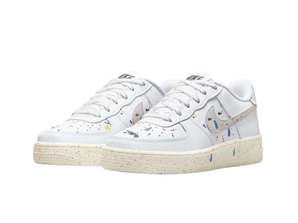Nike Air Force 1 LV8 3 GS Paint Splatter - White-Nike-pikastore.cz