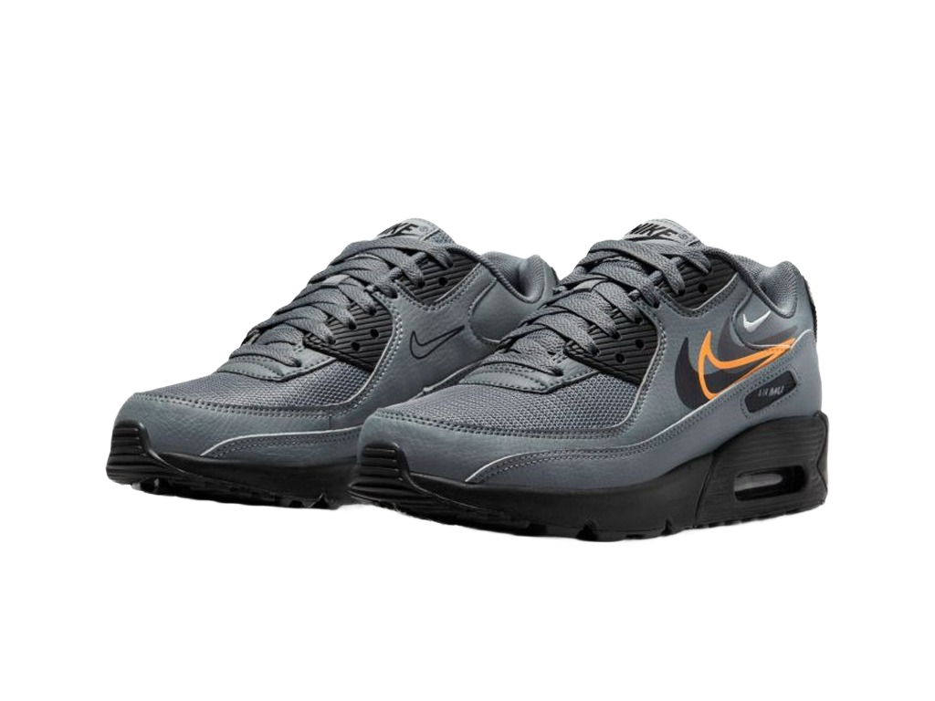 Nike Air Max 90 Next Nature GS Multi-Swoosh - Smoke Grey Mandarin-Nike-pikastore.cz