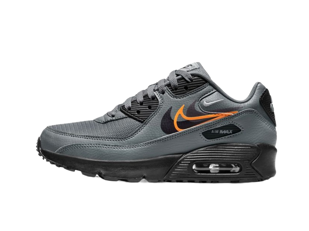 Nike Air Max 90 Next Nature GS Multi-Swoosh - Smoke Grey Mandarin-Nike-pikastore.cz