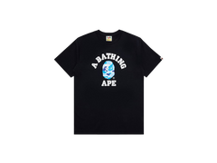 BAPE ABC Camo College Tee Black Blue