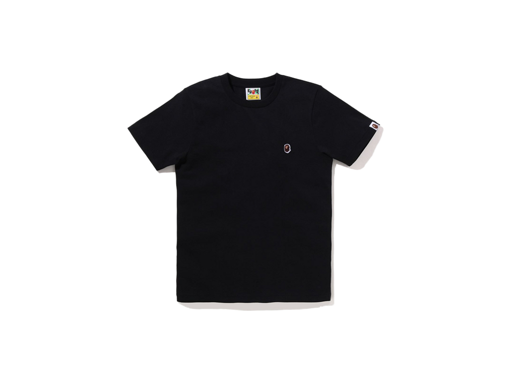 BAPE Ape Head One Point Tee Black-BAPE-pikastore.cz