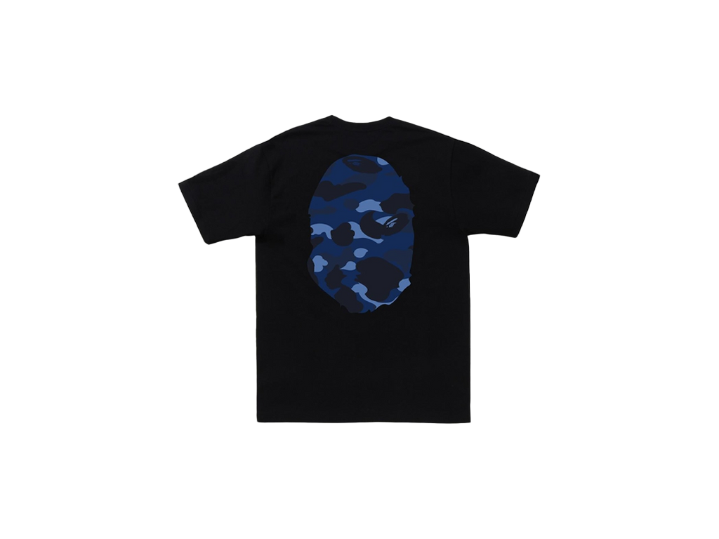 BAPE Color Camo Big Ape Head Tee Black/Navy-BAPE-pikastore.cz