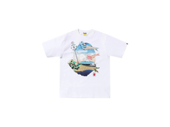 BAPE Koinobori Carp Flags Ape Head Tee (SS22) White