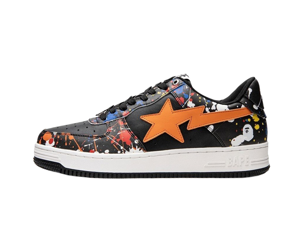 Bape A Bathing Ape Sta Paint Splatter Black-BAPE-pikastore.cz