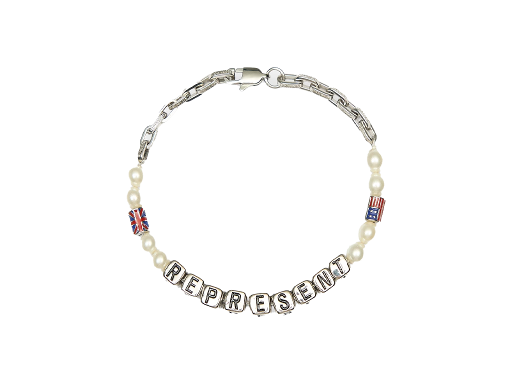 Beaded Represent Bracelet Silver-Represent-pikastore.cz