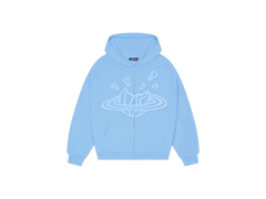 Broken Planet Market Sky Blue Zip Up Hoodie Sky Blue
