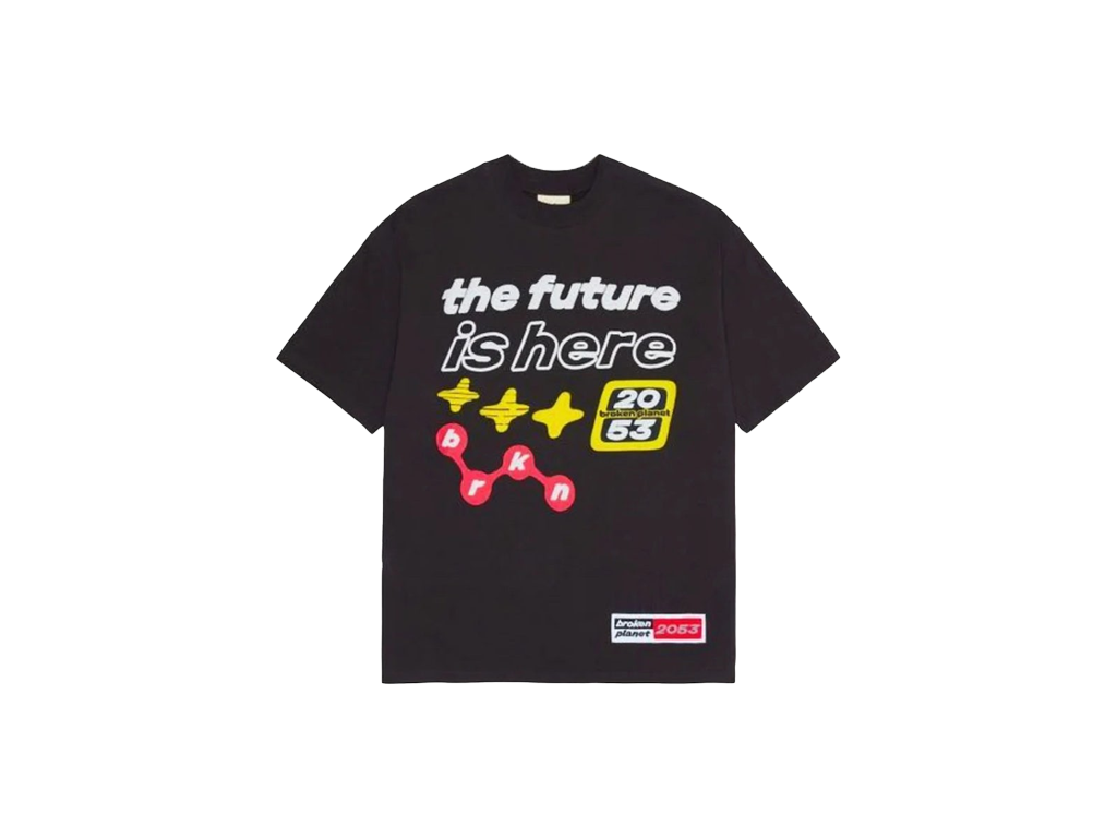 Broken Planet The Future Is Here T-shirt Black-Broken Planet-pikastore.cz