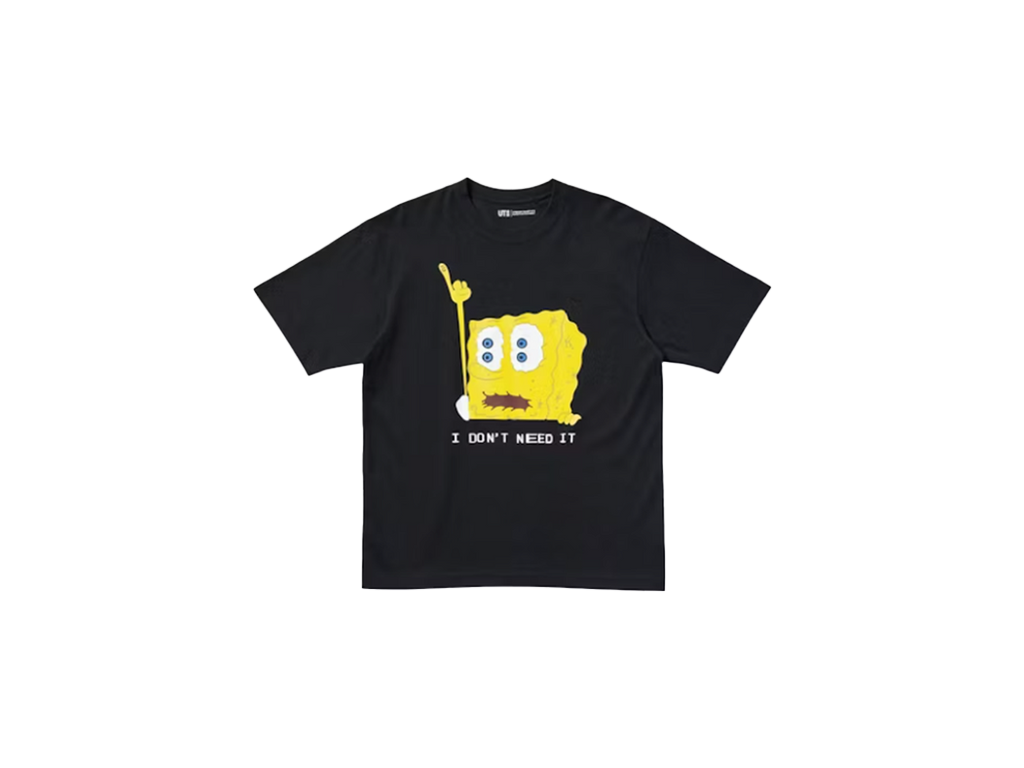 CPFM Uniqlo x Spongebob Squarepants UT Graphic T-Shirt Black-CPFM-pikastore.cz
