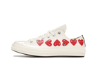 Converse Comme des Garcons Play x Chuck 70 Low WhiteTop Multi Heart-Converse-pikastore.cz