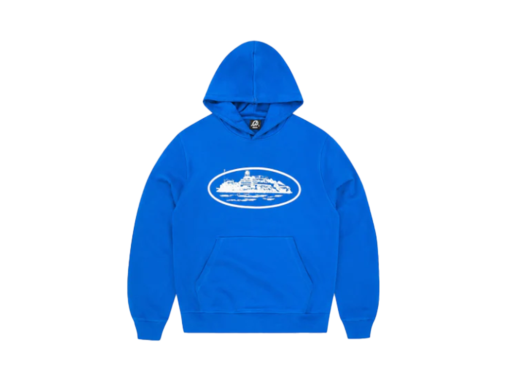 Corteiz Alcatraz Hoodie Royal Blue-Corteiz-pikastore.cz