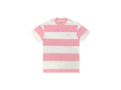 Corteiz Allstarz Striped Tee White Pink