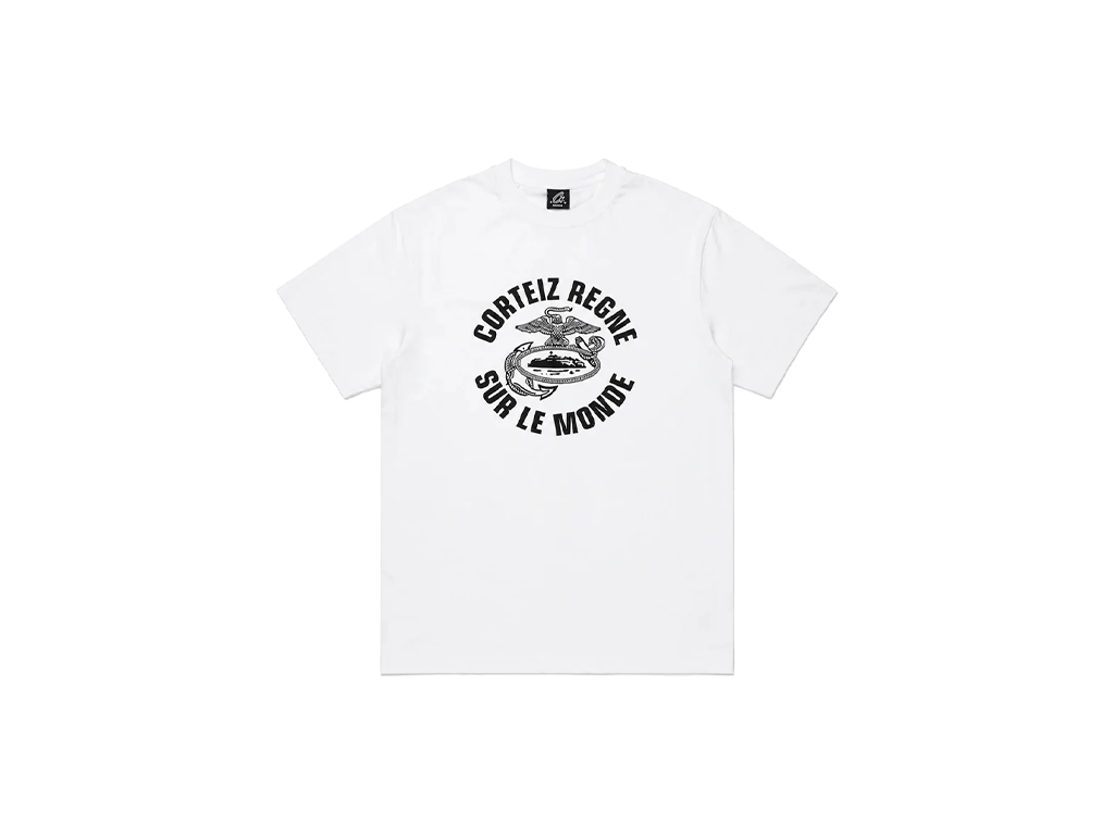 Corteiz Eagle Regne Sur Le Monde Tee White-Corteiz-pikastore.cz
