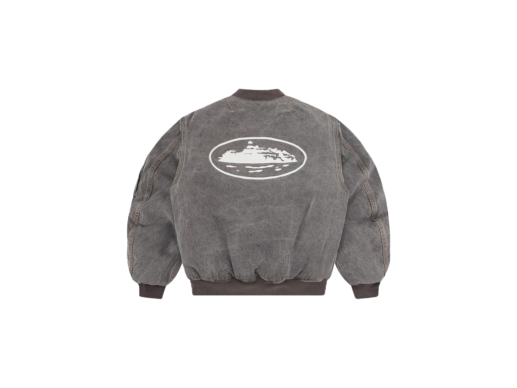 Corteiz Island Bomber Jacket Light Grey-Corteiz-pikastore.cz