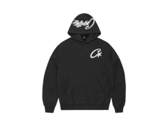 Corteiz Satin C Star Applique Hoodie Black