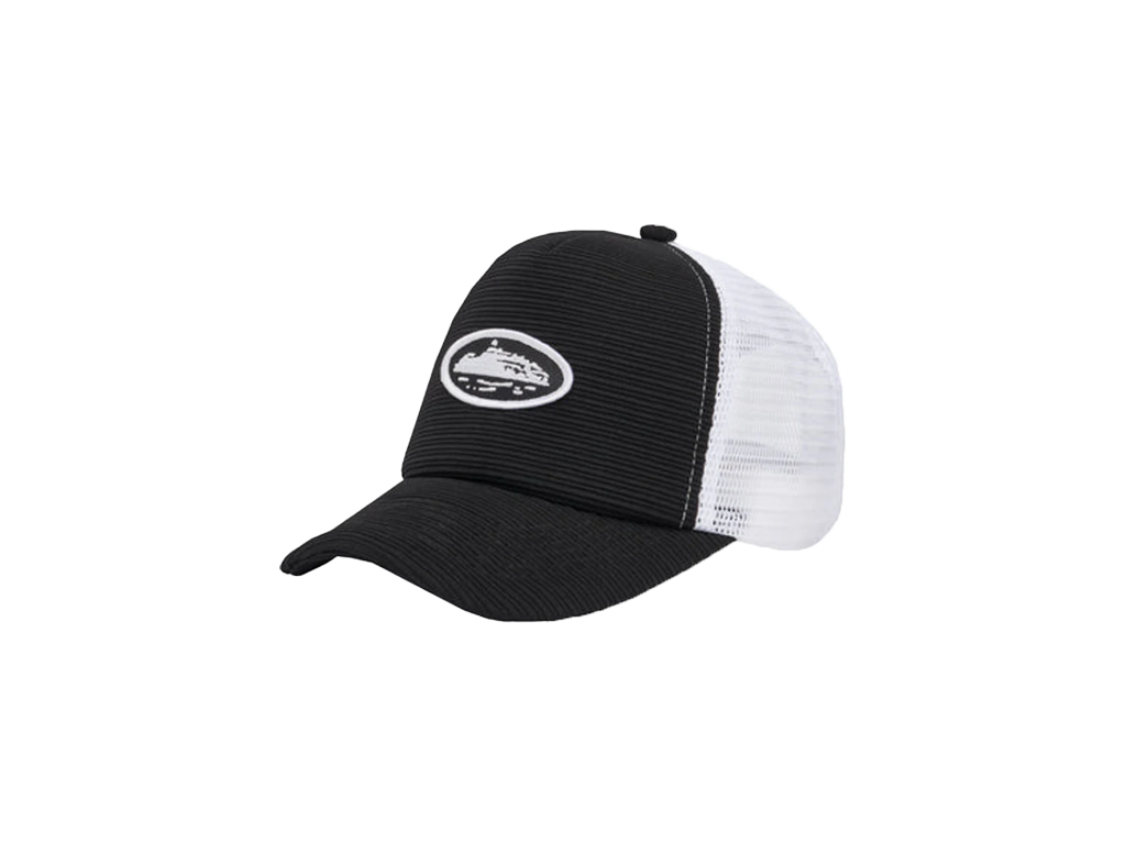 Corteiz Short Peak Trucker Black-Corteiz-pikastore.cz