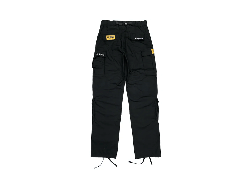 Corteiz 5 Starz Special Edition Black Guerillaz Cargo Pant Black-Corteiz-pikastore.cz
