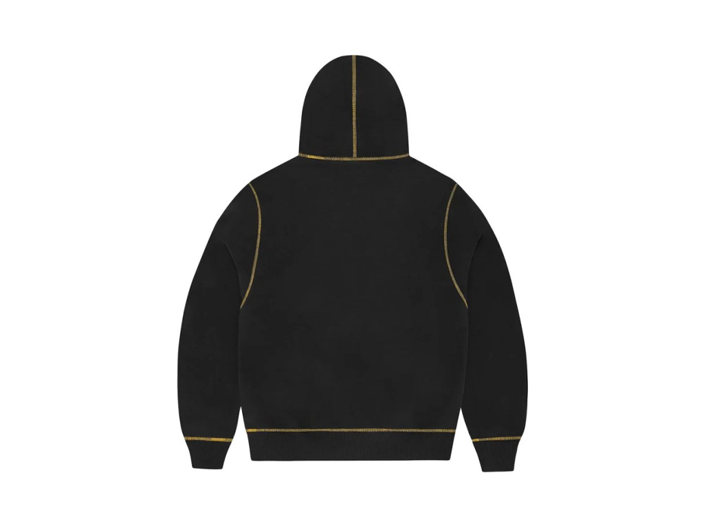Corteiz Alcatraz Contrast Hoodie Black/Yellow-Corteiz-pikastore.cz