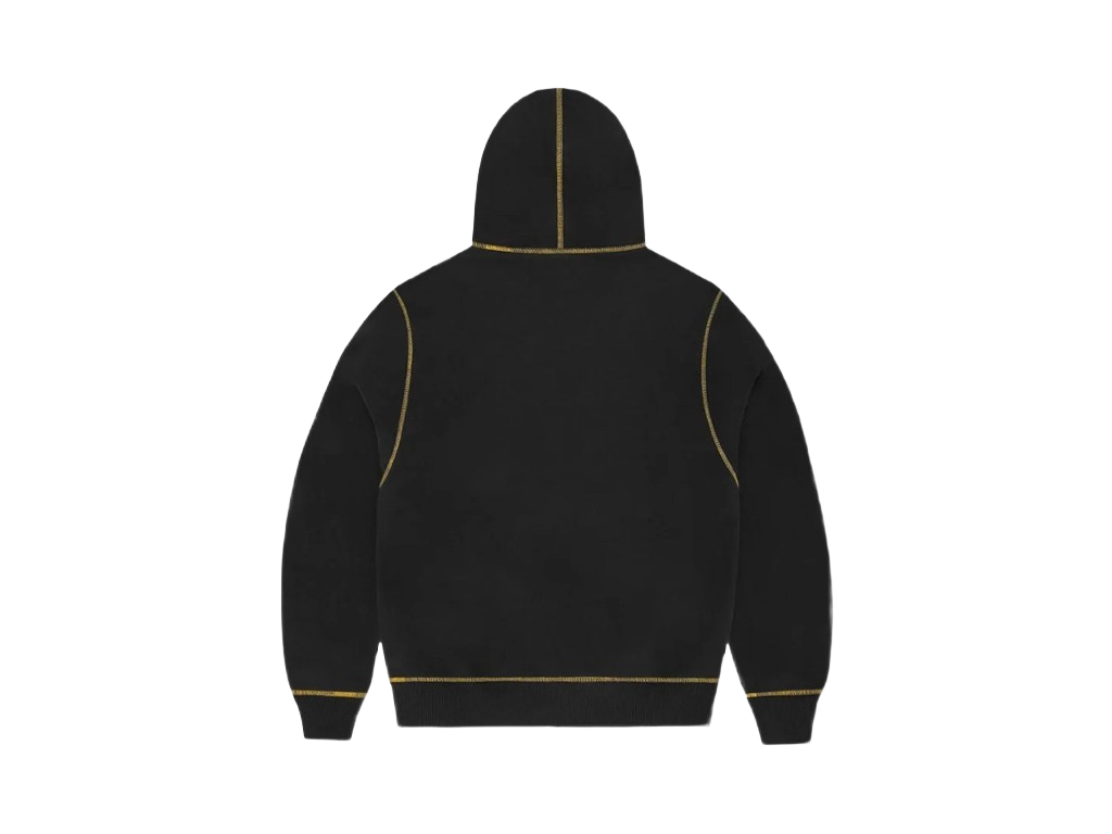 Corteiz Alcatraz Contrast Hoodie Black/Yellow-Corteiz-pikastore.cz