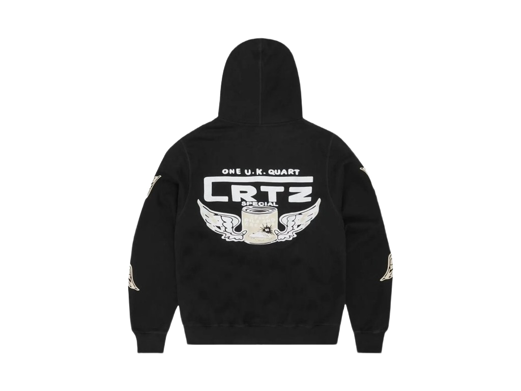 Corteiz Gasolina Double Zip Hoodie Black-Corteiz-pikastore.cz