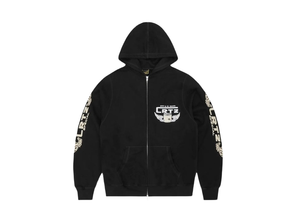 Corteiz Gasolina Double Zip Hoodie Black-Corteiz-pikastore.cz