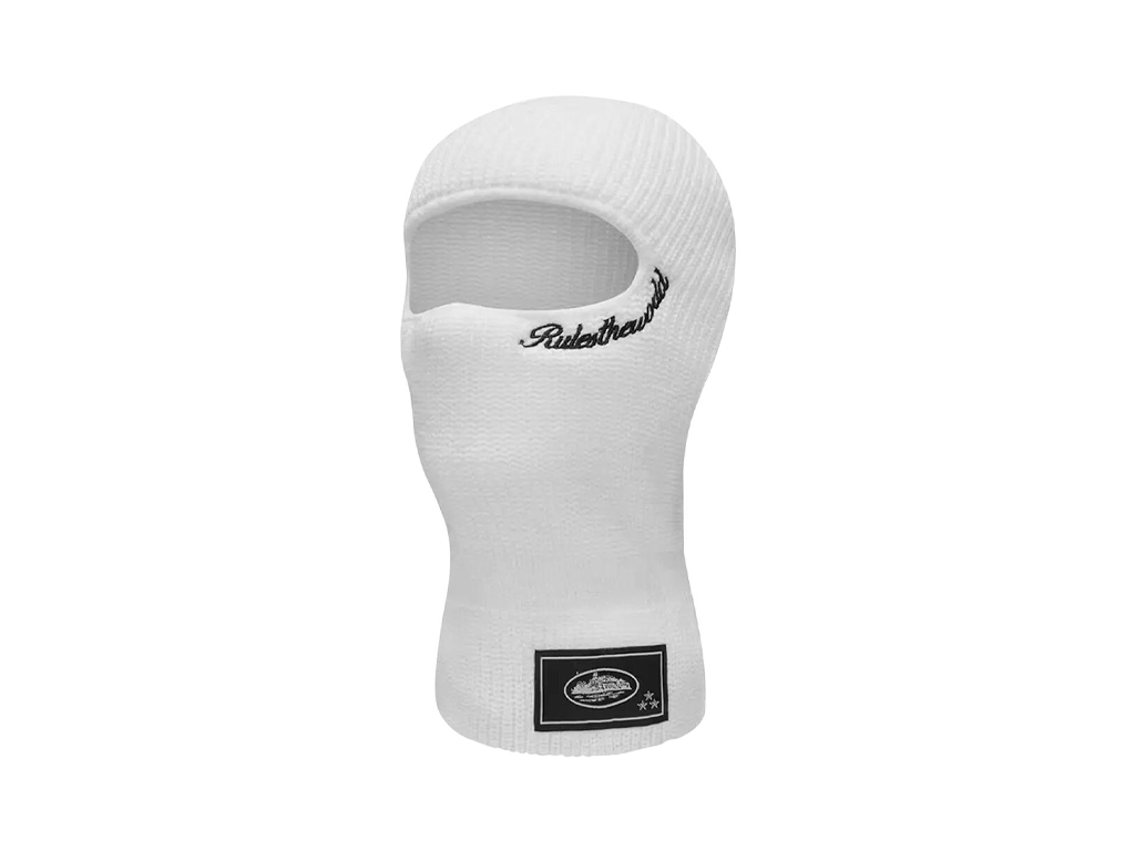 Corteiz Knit Balaclava White/Black-Corteiz-pikastore.cz