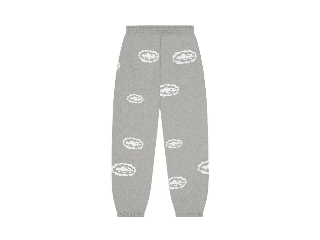 Corteiz x Denim Tears Island Wreath Sweatpant Heather Grey-Corteiz-pikastore.cz