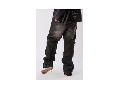 Custom Destroyed Flared Jeans