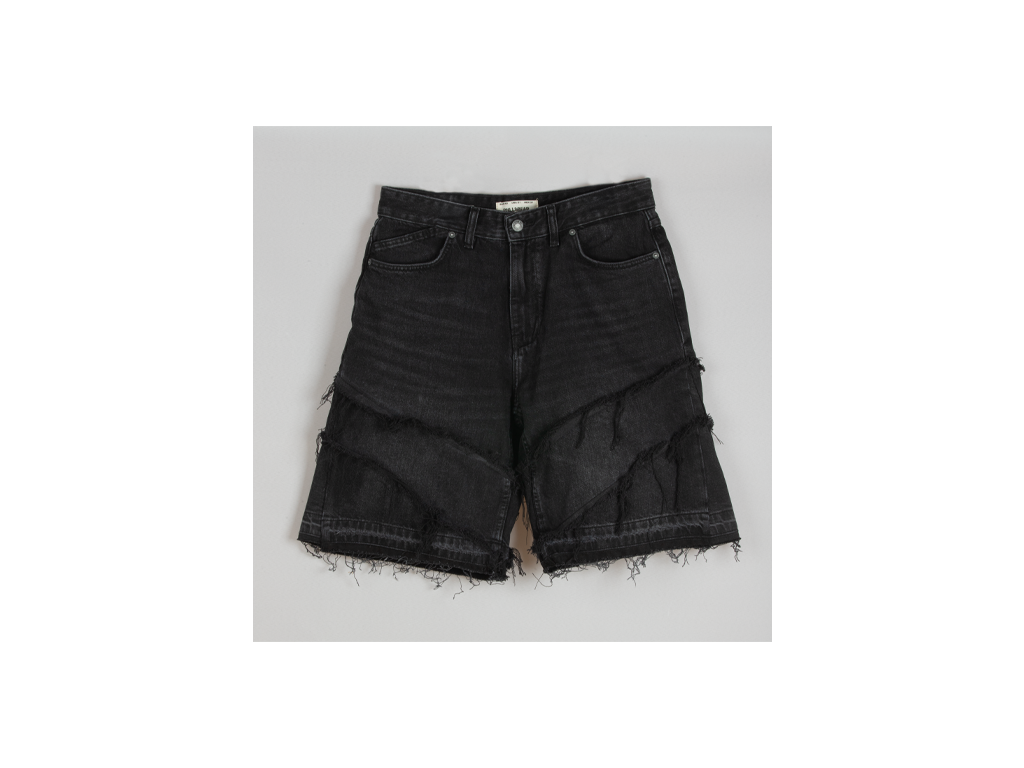 Custom Distressed Flared Shorts