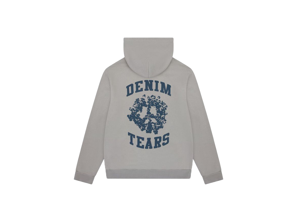 Denim Tears Denim University Zip Hoodie Grey-Denim Tears-pikastore.cz