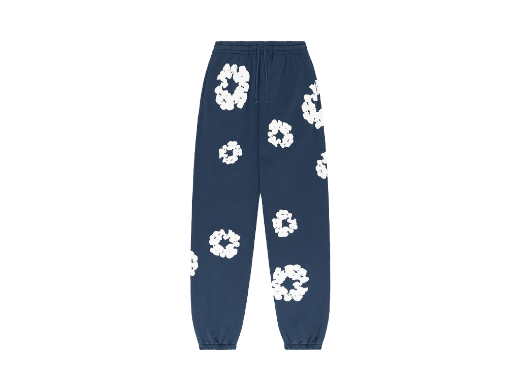 Denim Tears The Cotton Wreath Sweatpants Navy-Denim Tears-pikastore.cz