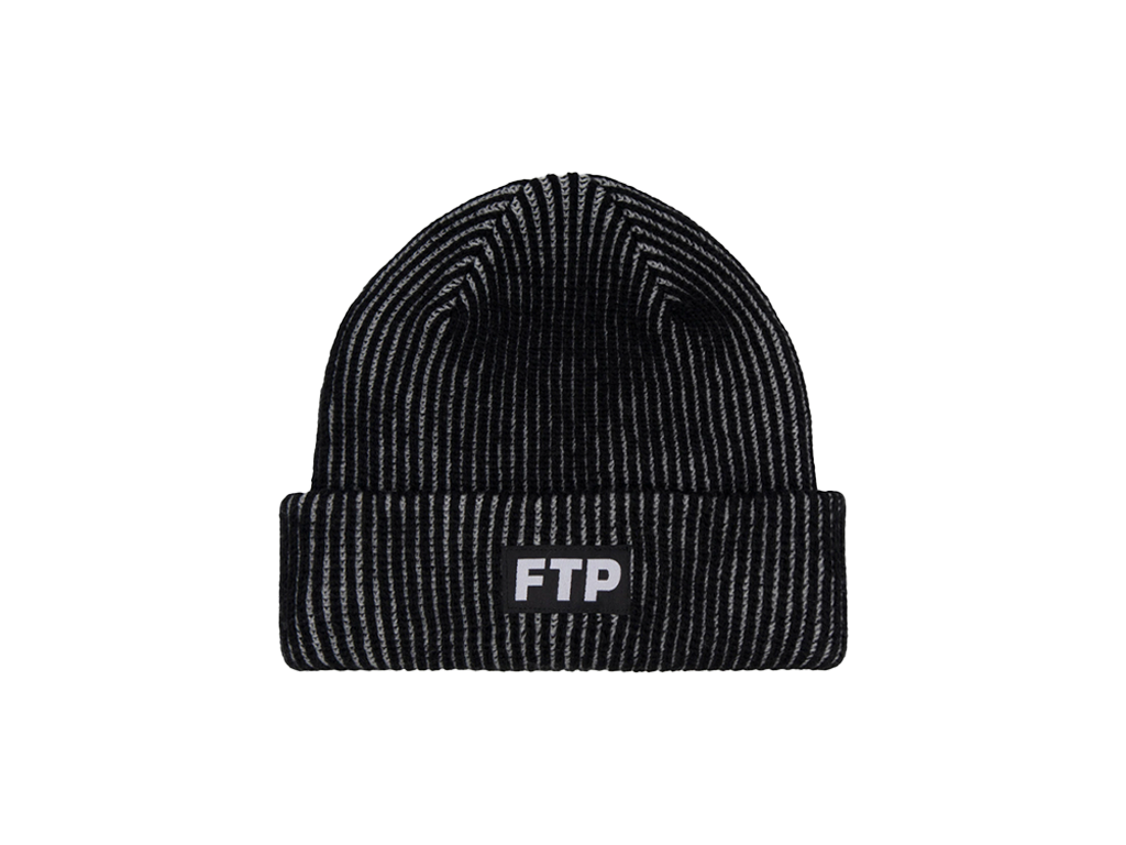 FTP 2-Tone Logo Beanie Black-FTP-pikastore.cz