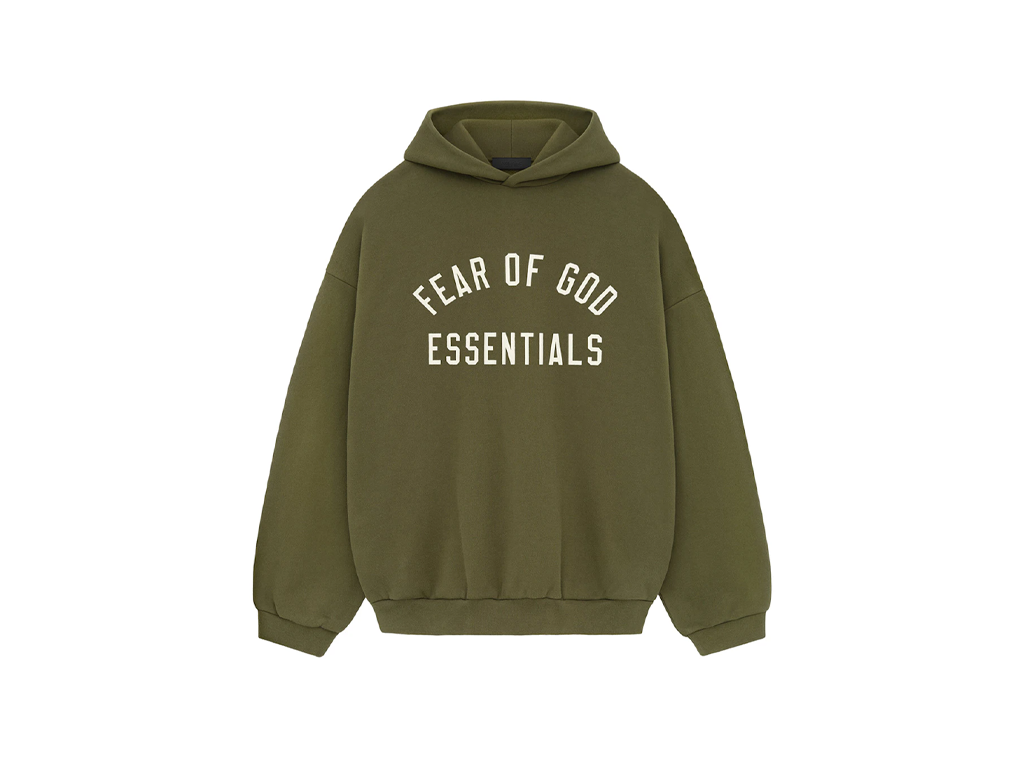 Fear of God Essentials Fleece S24 Hoodie Military-Fear of God-pikastore.cz
