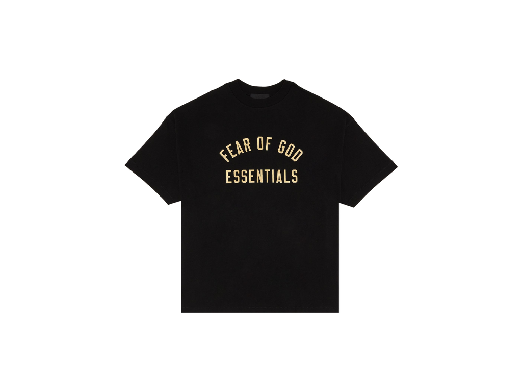 Fear of God Essentials Heavy S24 Crewneck Tee Black-Fear of God-pikastore.cz