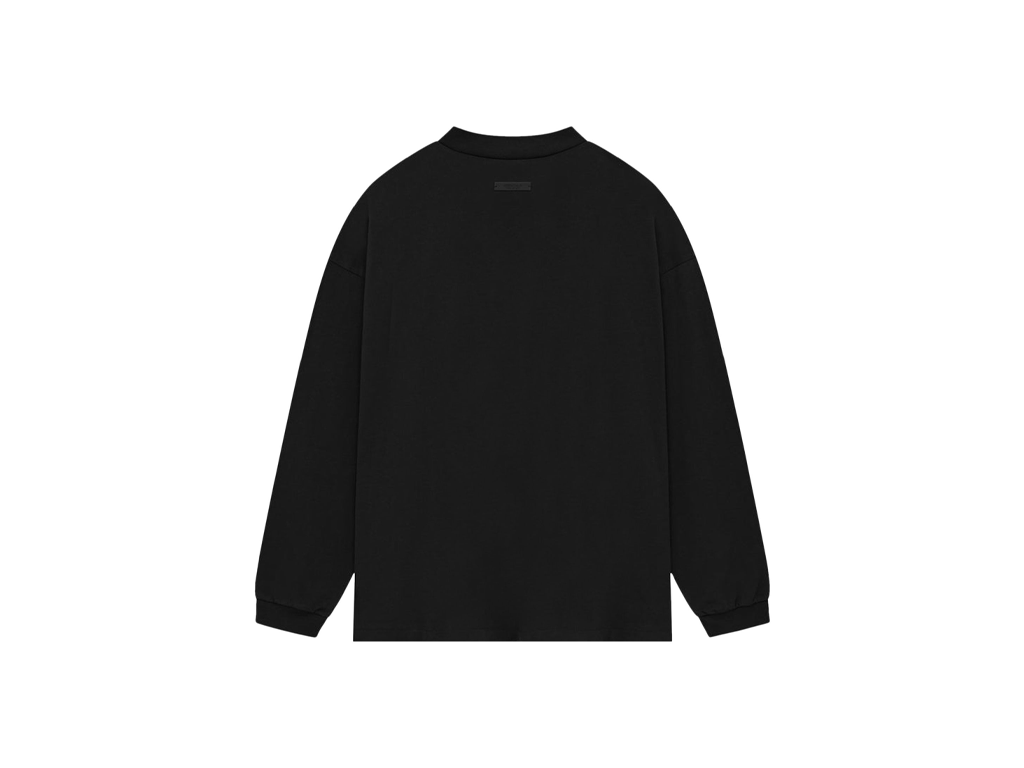 Fear of God Essentials Jersey Long-Sleeve S24 Tee Black-Fear of God-pikastore.cz