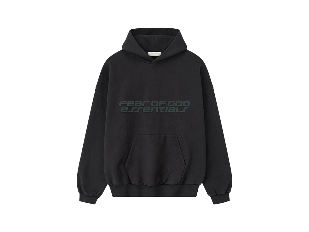 Fear of God Essentials 90s Hoodie Vintage Black-Fear of God-pikastore.cz