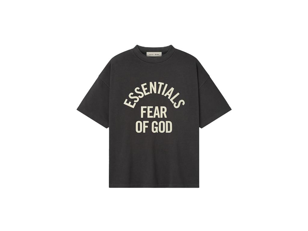 Fear of God Essentials Campus 90s Short-Sleeve Tee Faded Black-Fear of God-pikastore.cz
