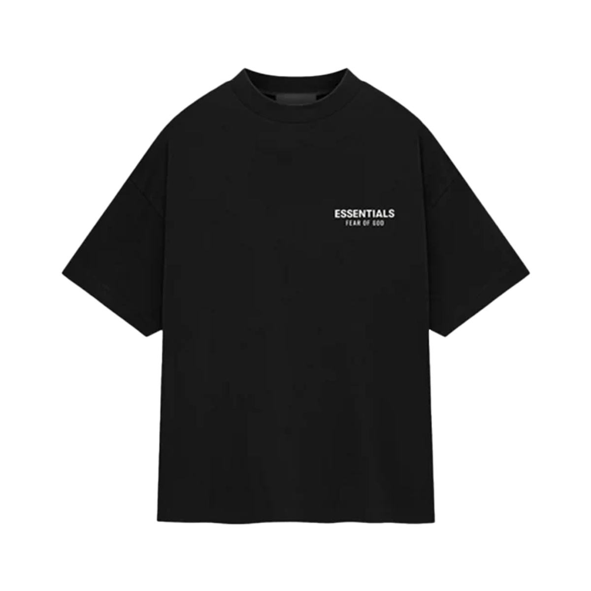Fear of God Essentials Crewneck S24 T-Shirt Black-Fear of God-pikastore.cz